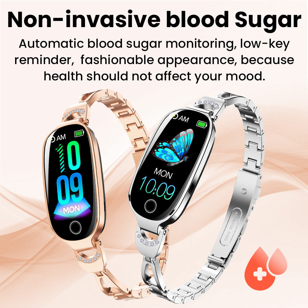 Luxury Health Tracking Smartwatch with Blood Sugar and Pressure Monitor