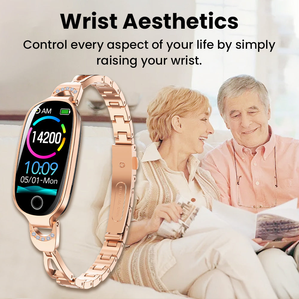 Luxury Health Tracking Smartwatch with Blood Sugar and Pressure Monitor