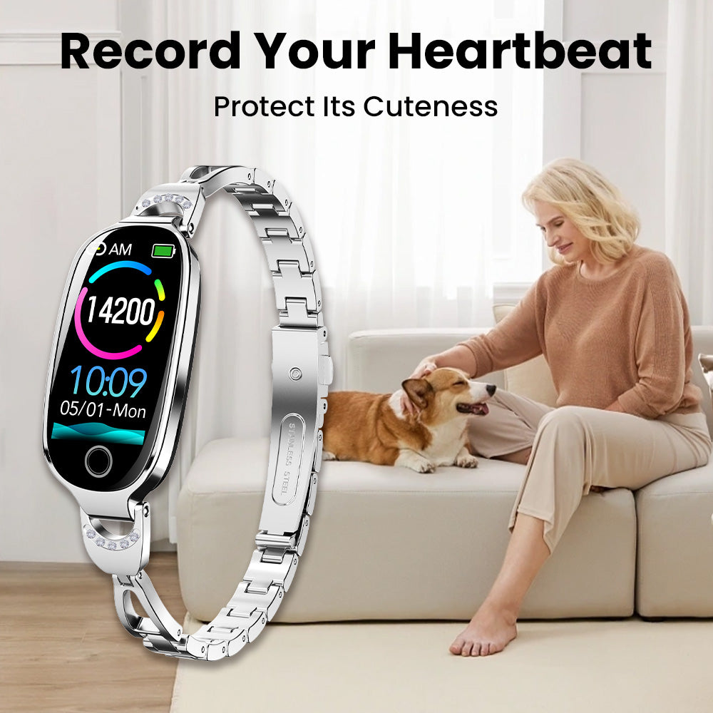 Luxury Health Tracking Smartwatch with Blood Sugar and Pressure Monitor