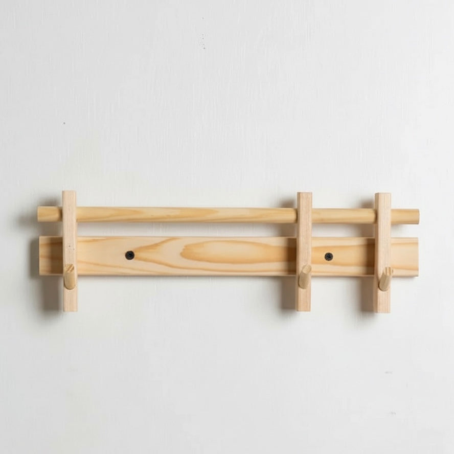 Coat Rack for Wall with 6 Detachable Hooks