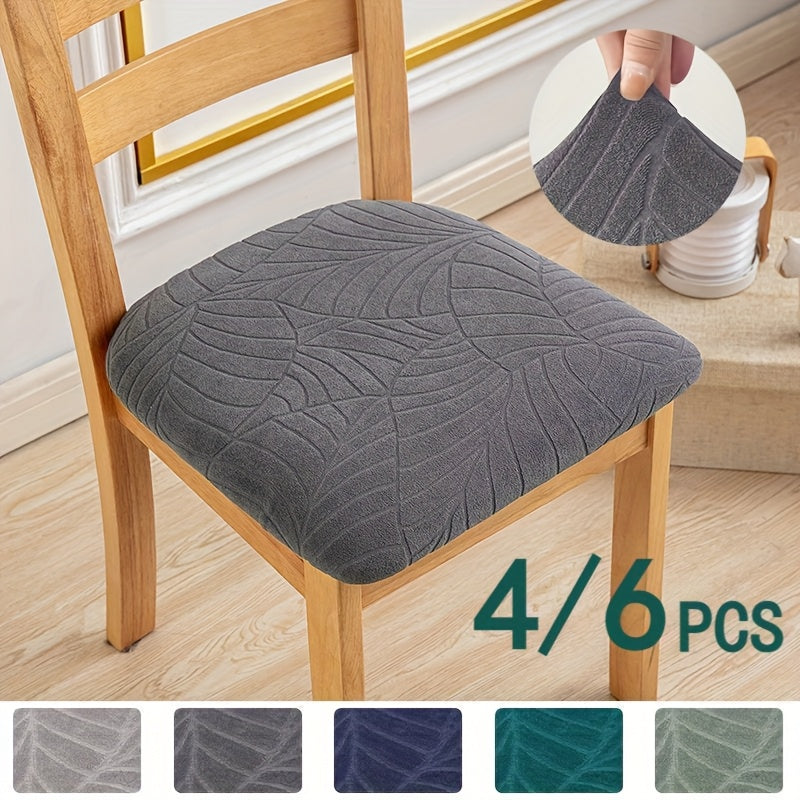 Stretch Fit Dining Chair Covers in Jacquard Fabric – Modern Protection