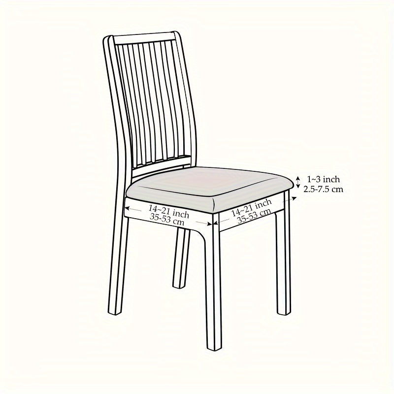 Stretch Fit Dining Chair Covers in Jacquard Fabric – Modern Protection