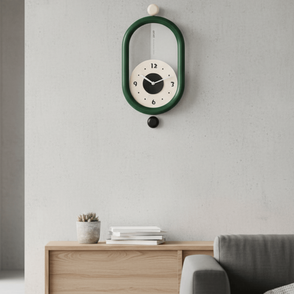 Chic Long Wall Clock with Elegant 3D Design and Whisper-Quiet Mechanism