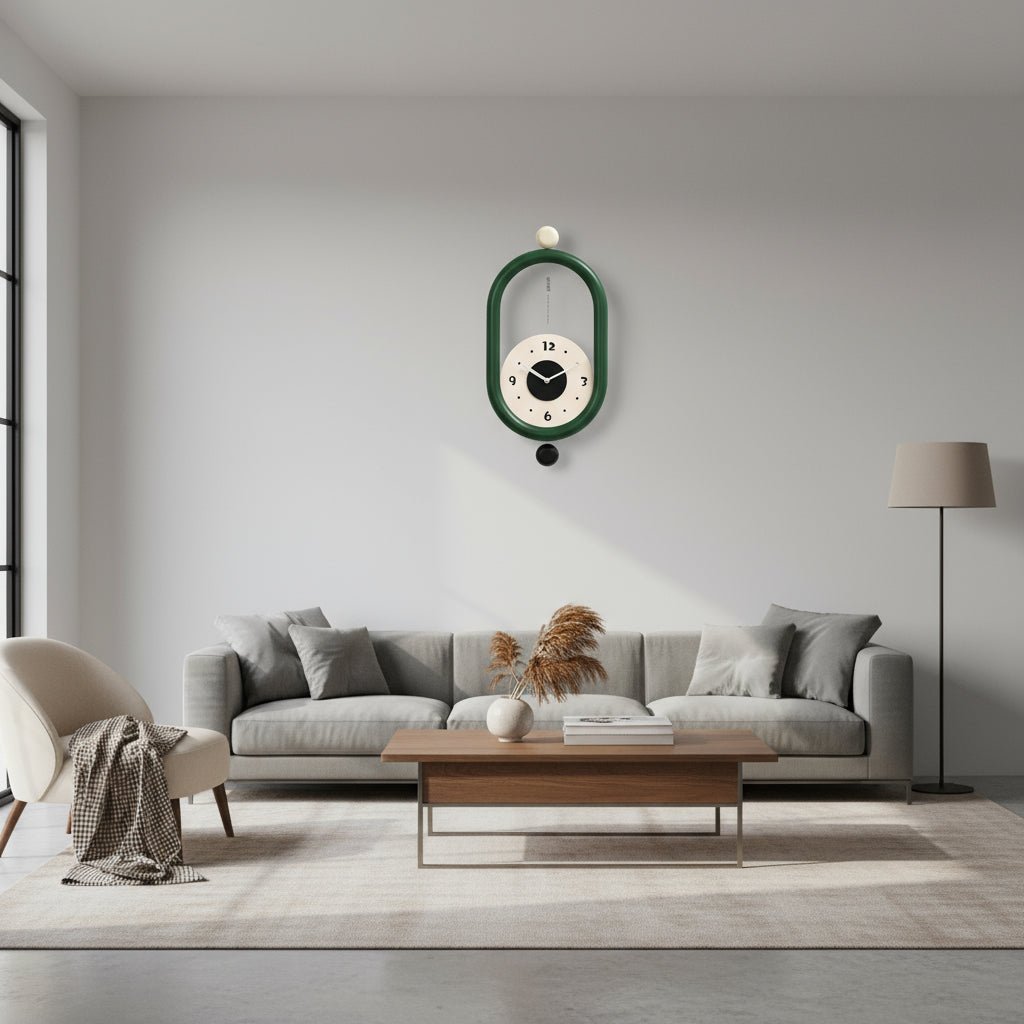 Chic Long Wall Clock with Elegant 3D Design and Whisper-Quiet Mechanism