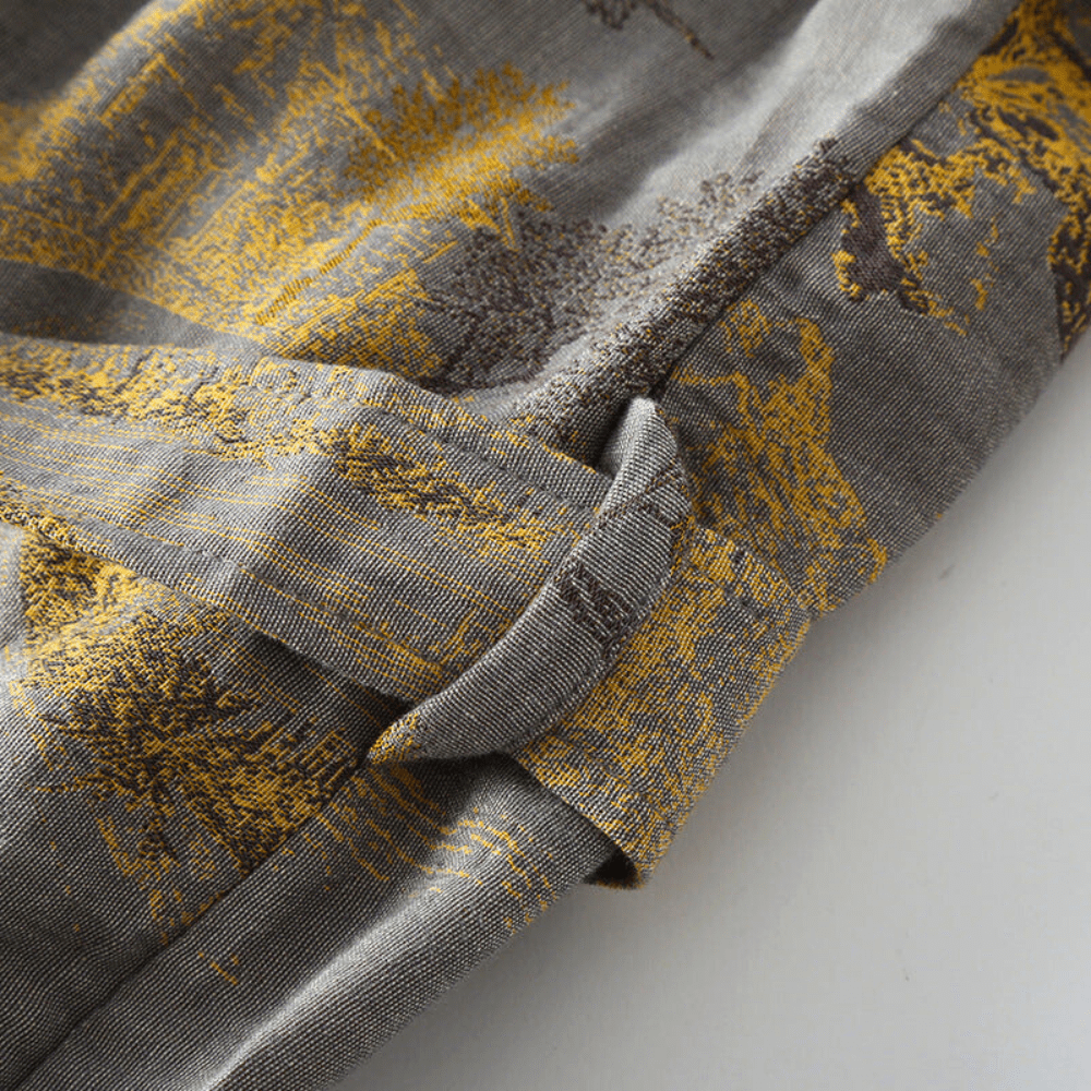 Relaxed Unisex Cotton Kimono Robe for Home and Spa