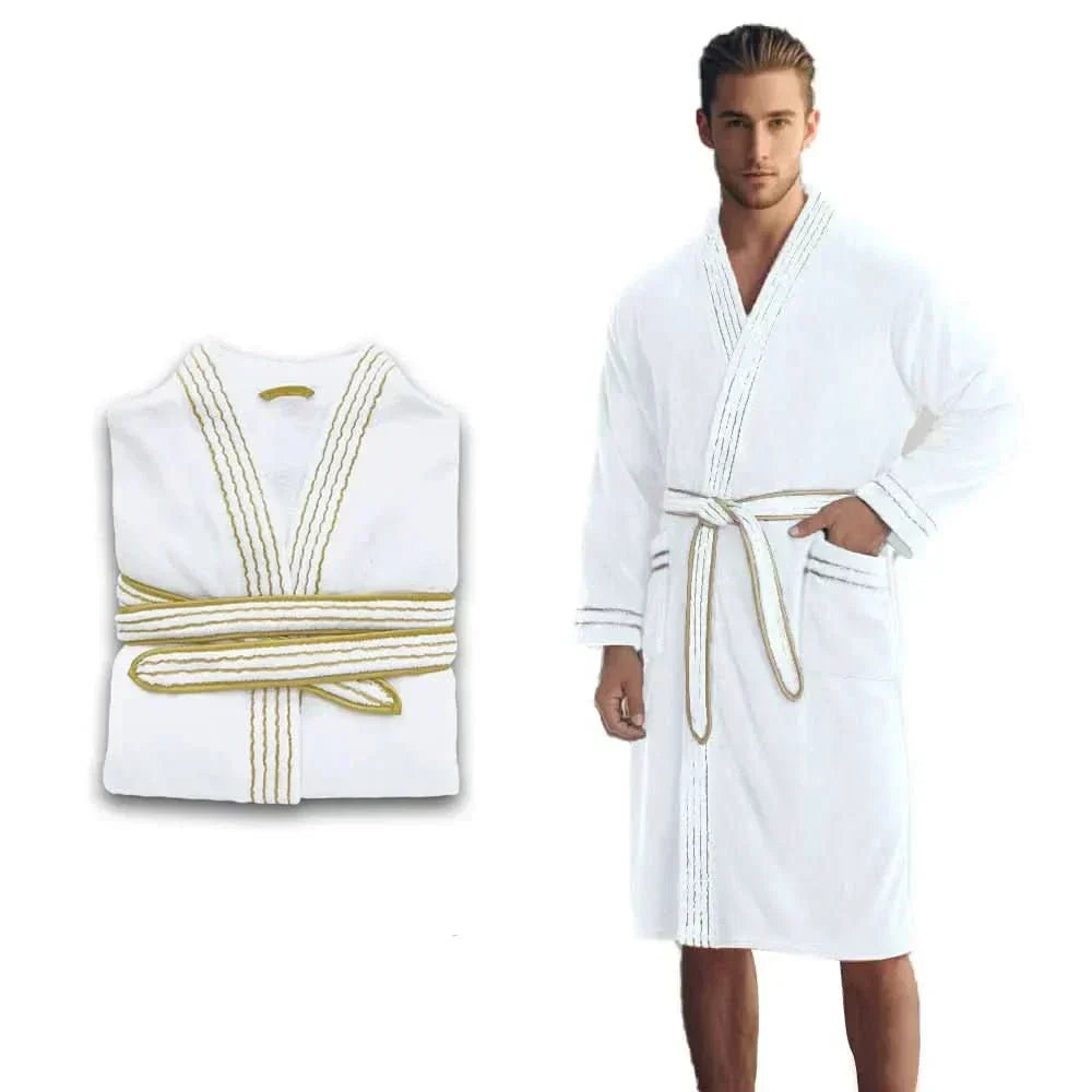 Velvet Comfort Men's Bathrobe with Deep Pockets