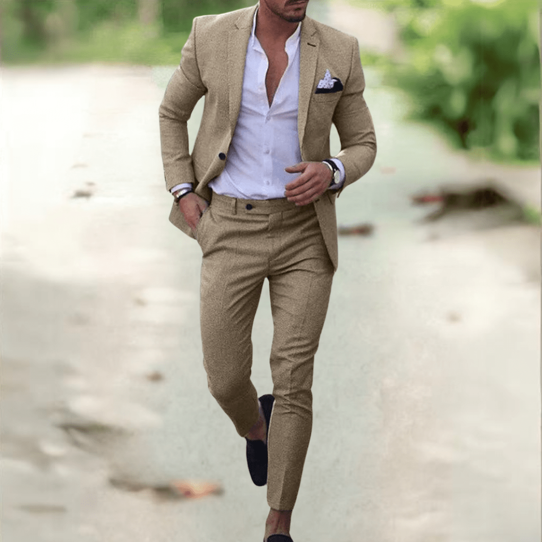 Refined Elegance Men's Slim Fit Suit Set for Every Occasion