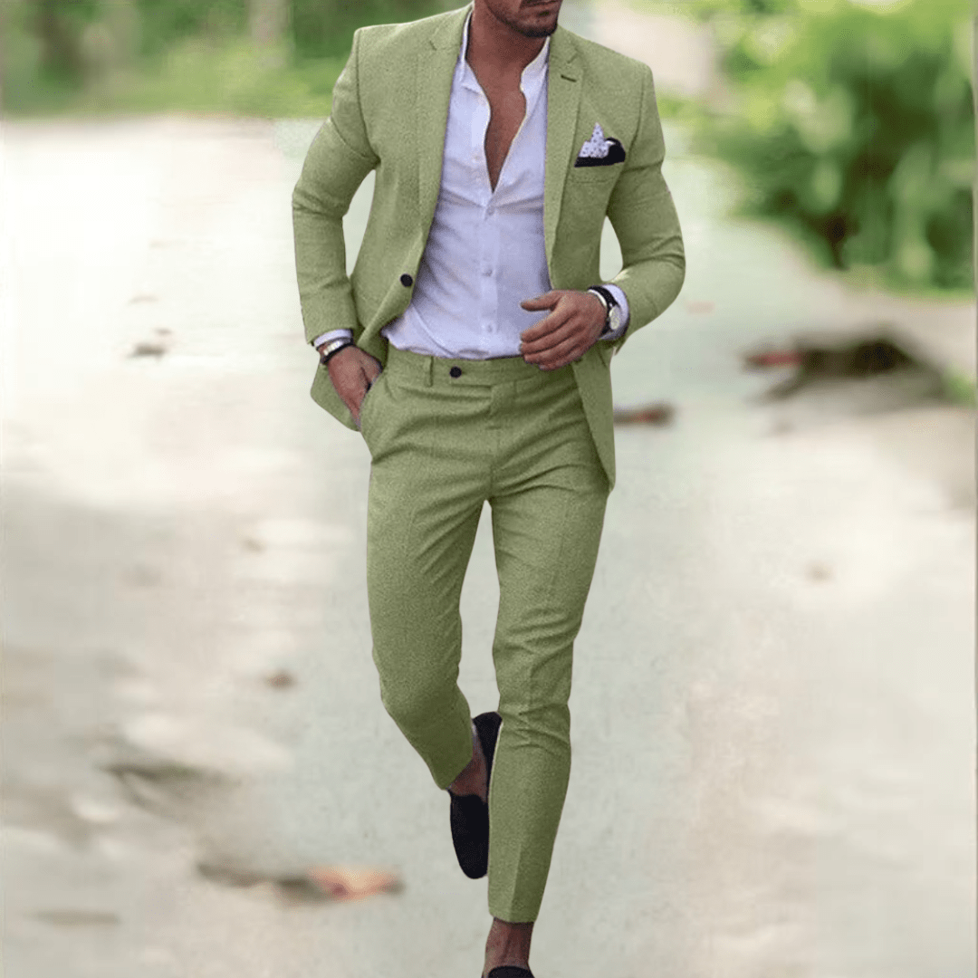 Refined Elegance Men's Slim Fit Suit Set for Every Occasion