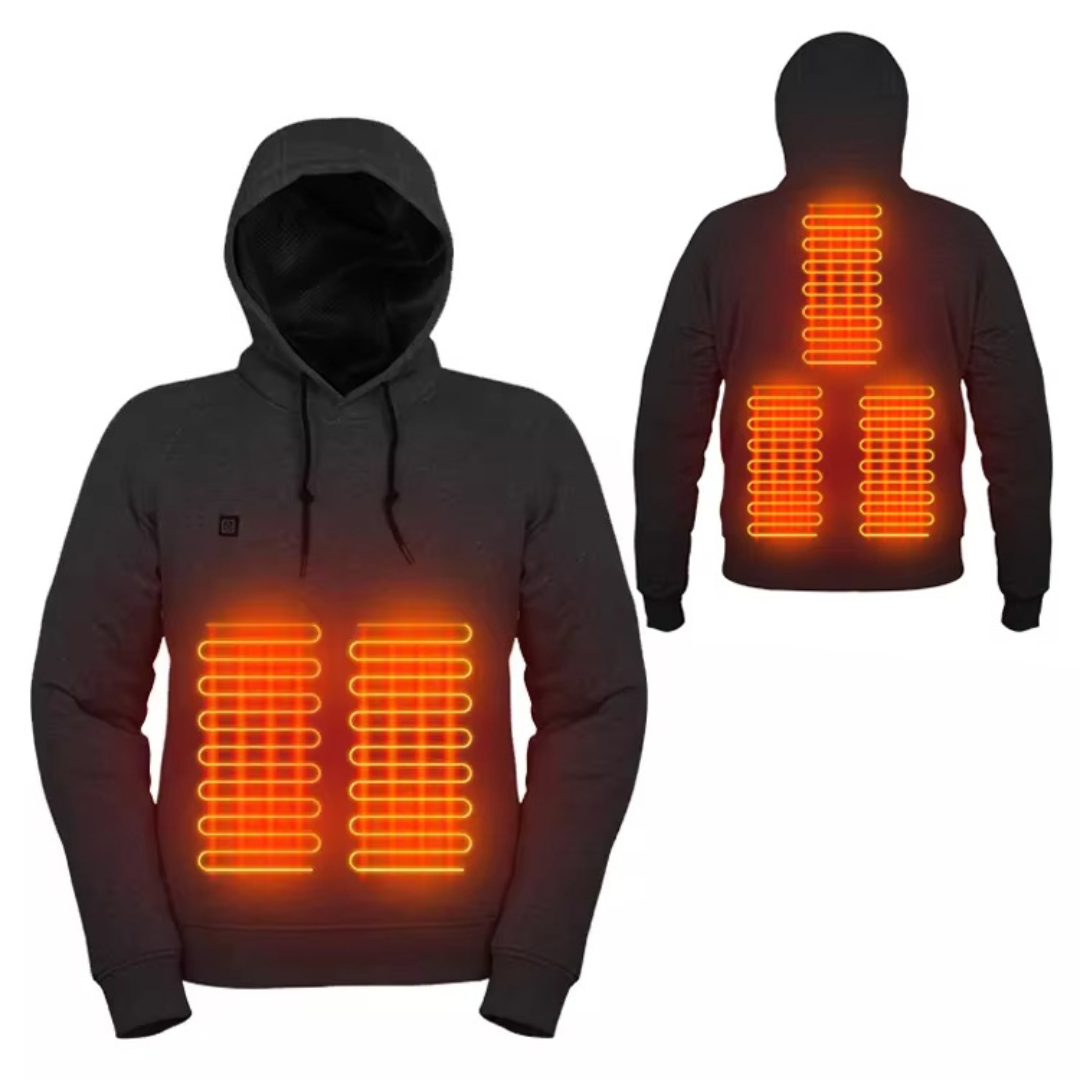 Men's Heated Hoodie with Five Heating Zones