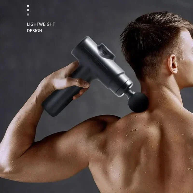 ReliefWave Pro Massage Gun with 8 Attachments for Targeted Therapy