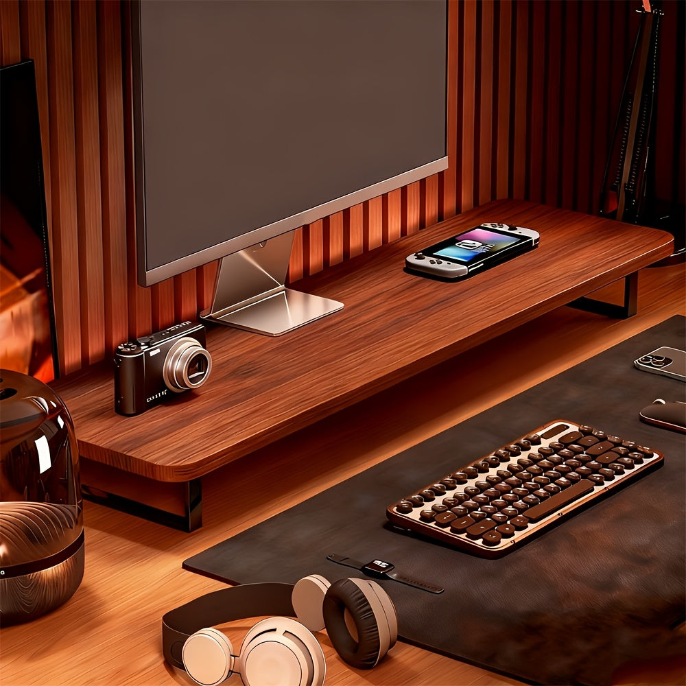 Ergonomic Monitor Riser for Elevated Workspace | Space-Saving Stand