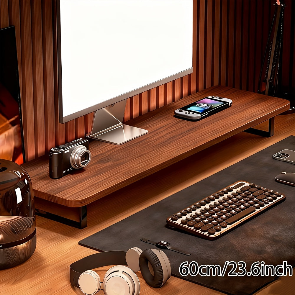 Ergonomic Monitor Riser for Elevated Workspace | Space-Saving Stand