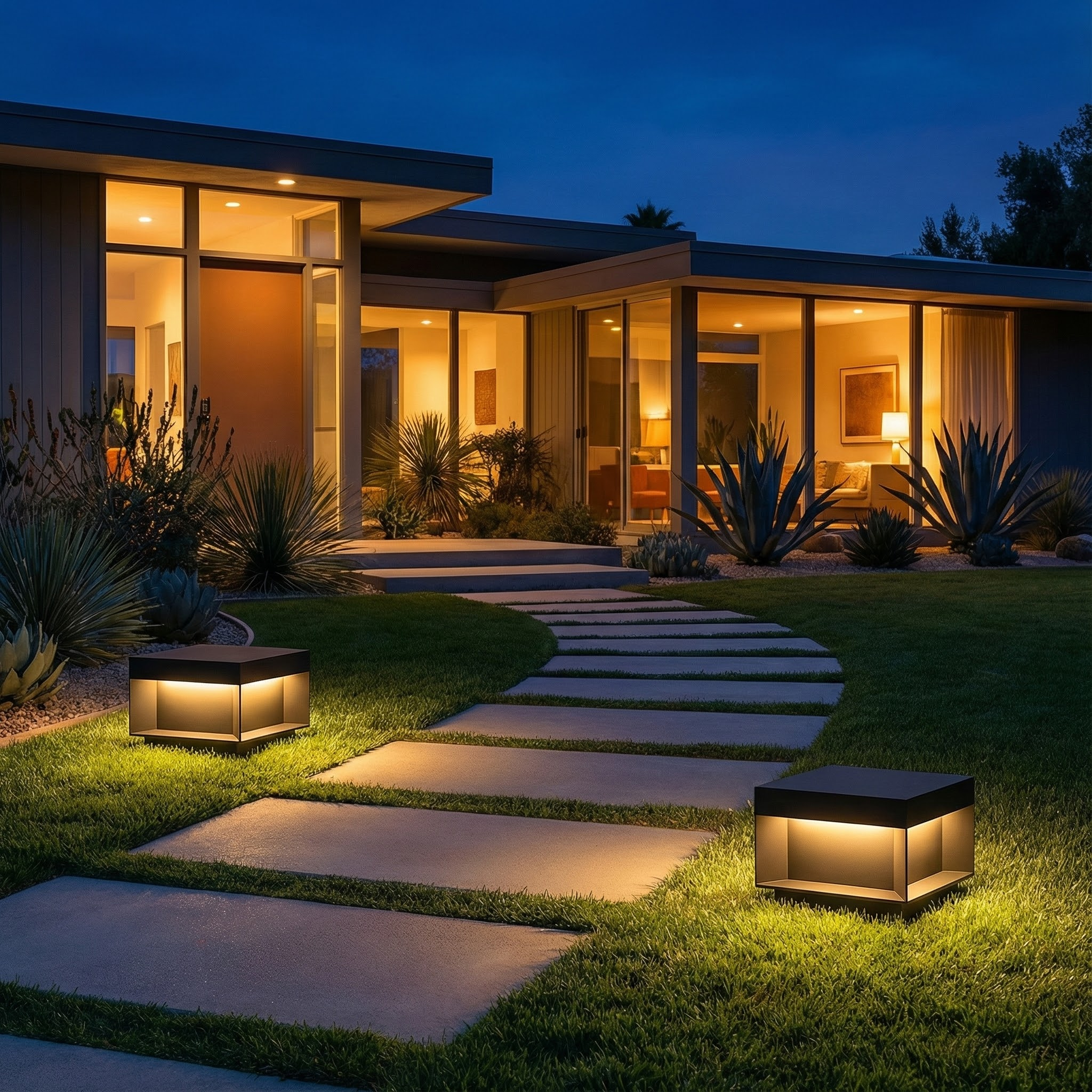 SolaraGlow Contemporary Solar Lighting Solution for Outdoors