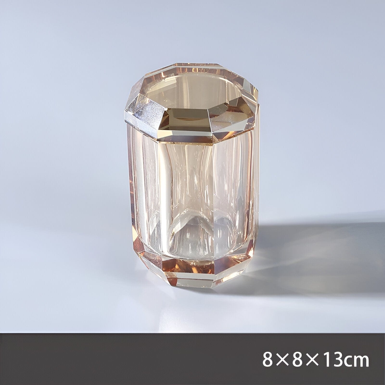 Elegant Bathroom Accessories Set in Crystal Glass – Timeless Design for Stylish Decor