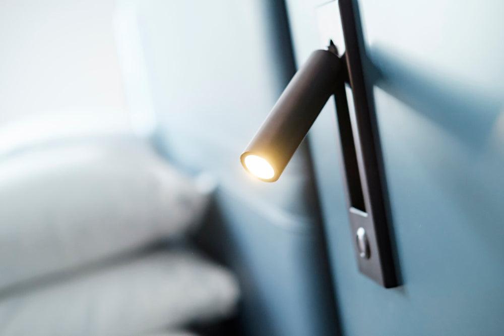 Compact Wall-Mounted Night Light with Built-In Shelf