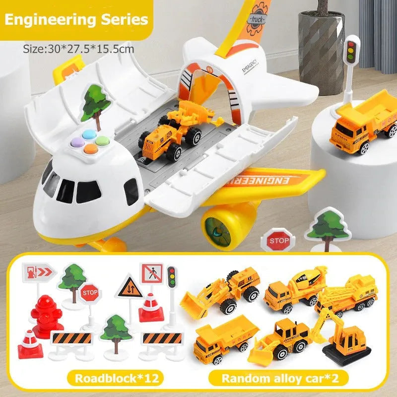 XL Airplane Toy Set with Interactive Features for Emergency Rescue Play