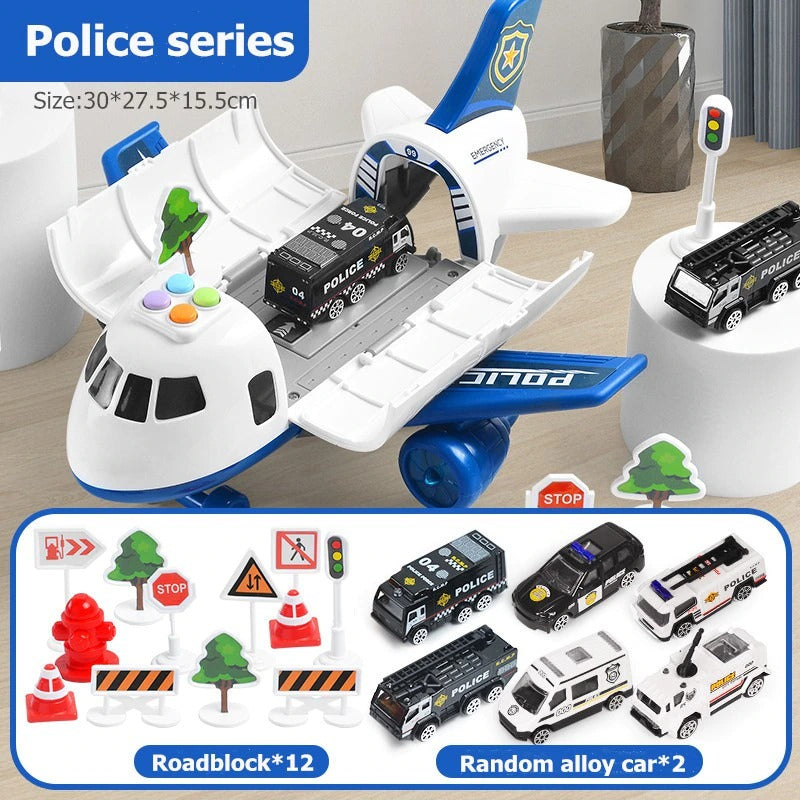 XL Airplane Toy Set with Interactive Features for Emergency Rescue Play