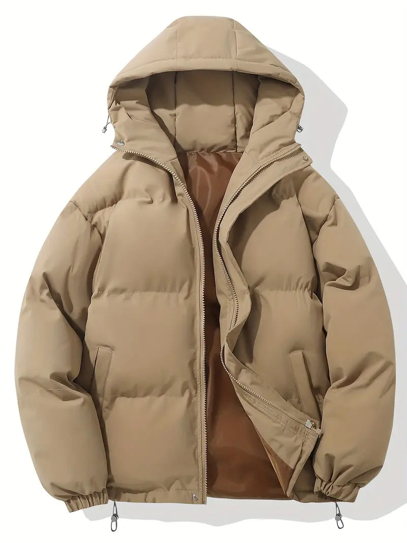Hooded Puffer Jacket | Quilted Lightweight Insulation | Zipper Closure & Adjustable Hem | Warmth and Comfortable Fit