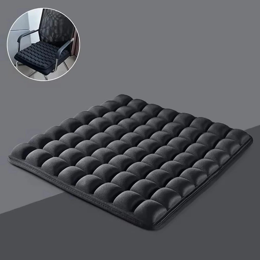 Travel Seat Cushion with Adjustable Firmness and Aircell Design - Lightweight Support for Extended Sitting