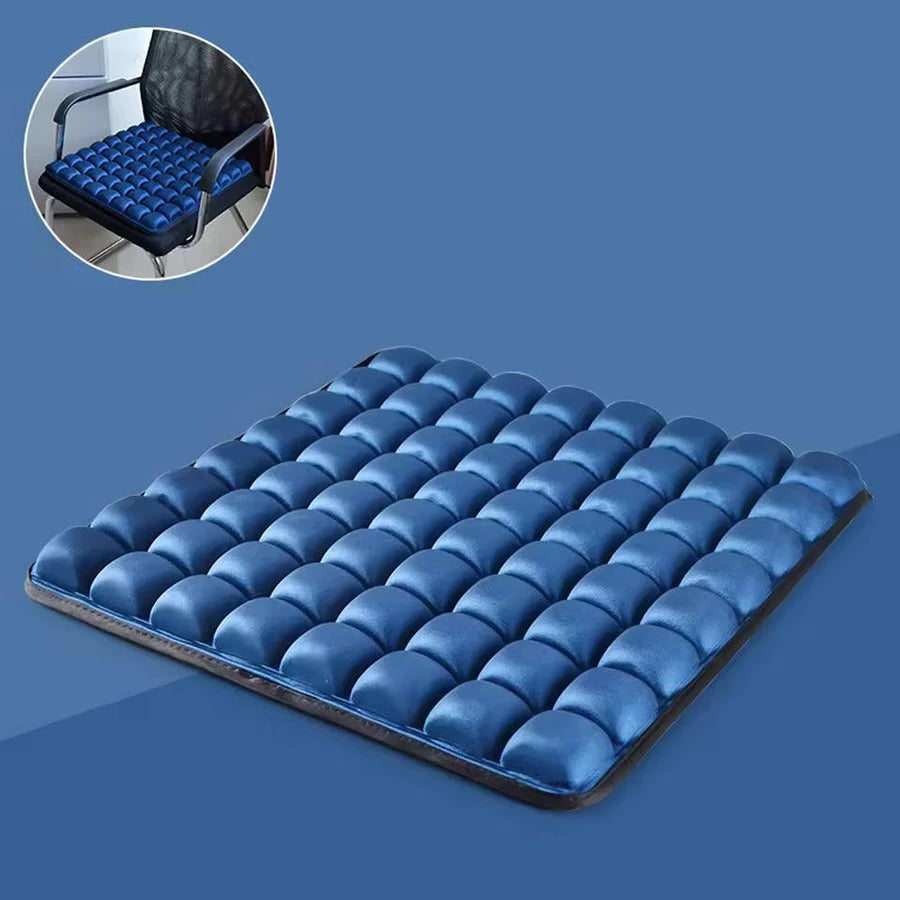 Travel Seat Cushion with Adjustable Firmness and Aircell Design - Lightweight Support for Extended Sitting