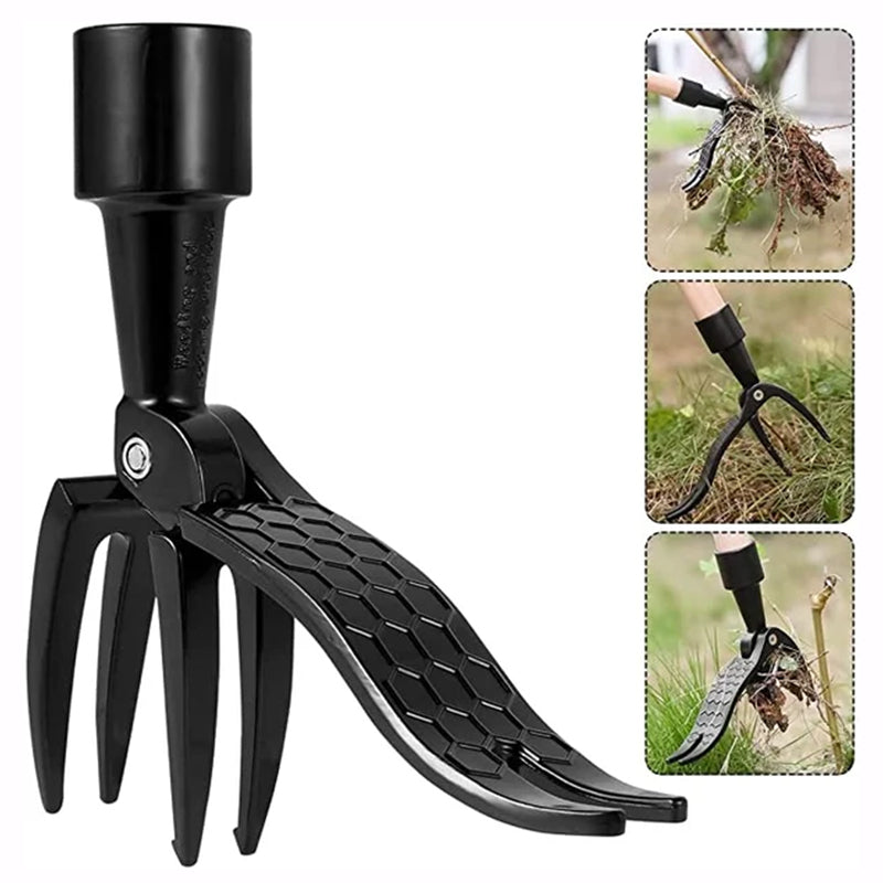 Stainless Steel Weed Puller Tool with Ergonomic Detachable Handle