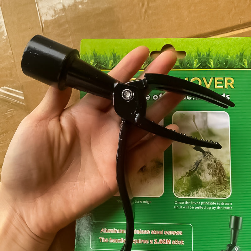 Stainless Steel Weed Puller Tool with Ergonomic Detachable Handle