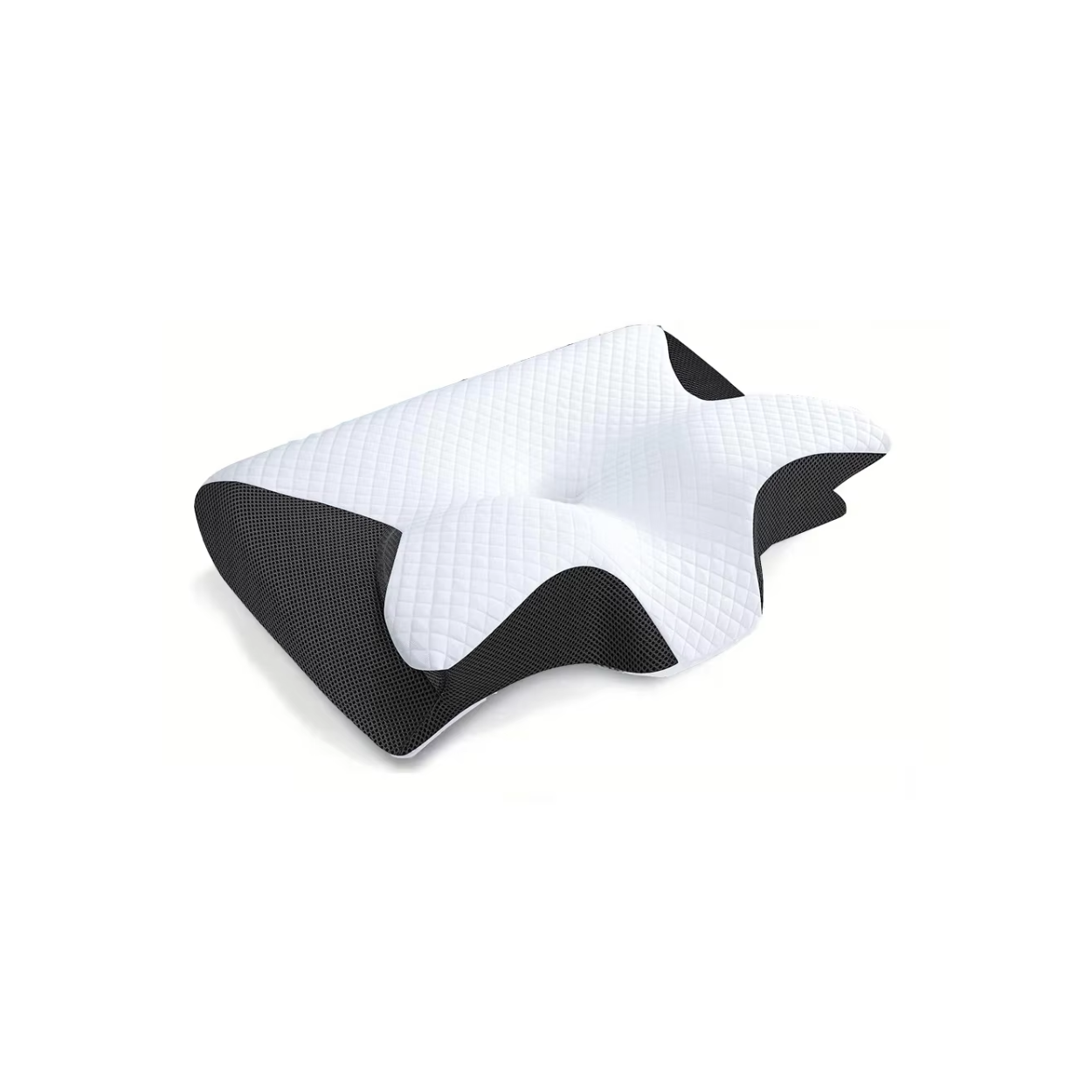 Dual-Sided Neck Support Pillow | Memory Foam for All Sleep Positions | Washable Cover