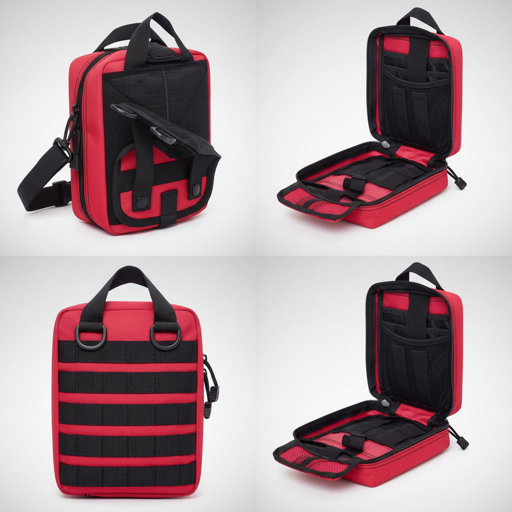 Portable Emergency Survival Set with First Aid Supplies for Camping and Travel