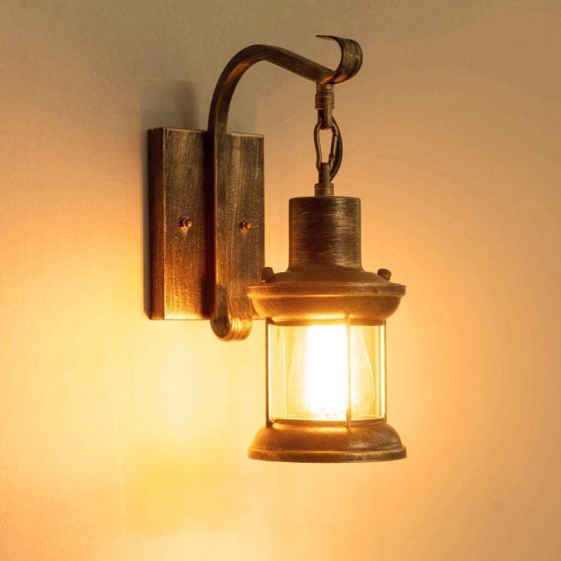 Antique Style Metal Wall Light Fixture