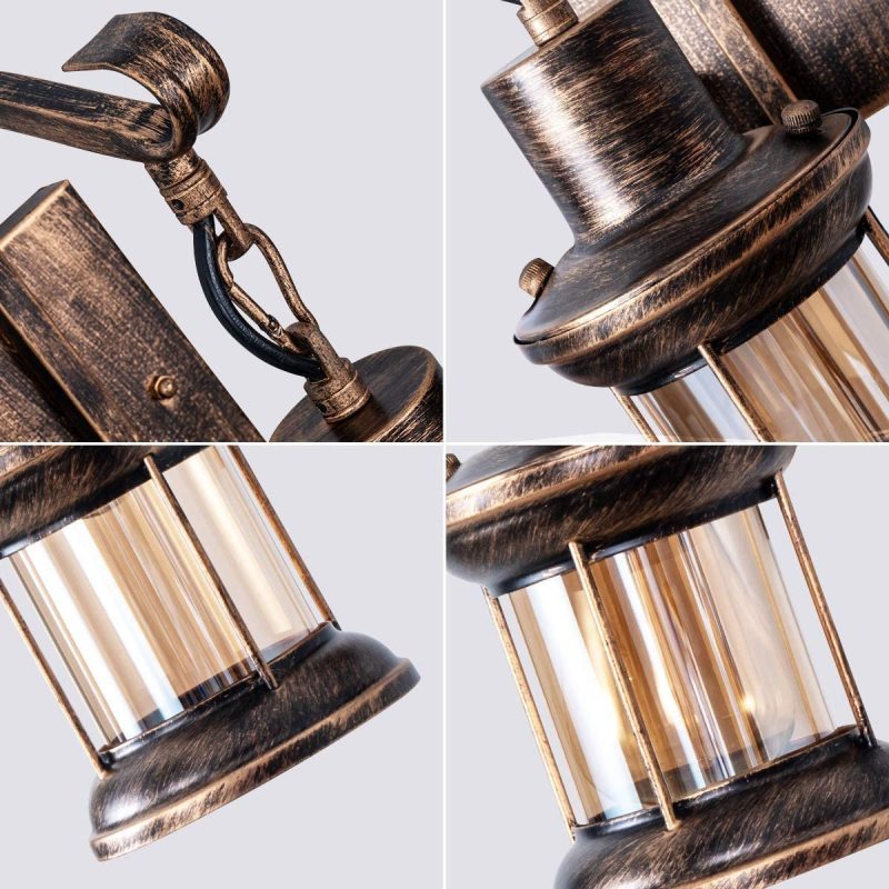 Antique Style Metal Wall Light Fixture