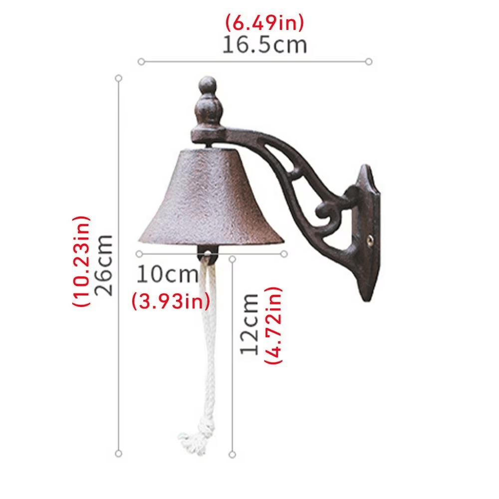 Charming Vintage-Style Cast Iron Doorbell for Elegant Entrances