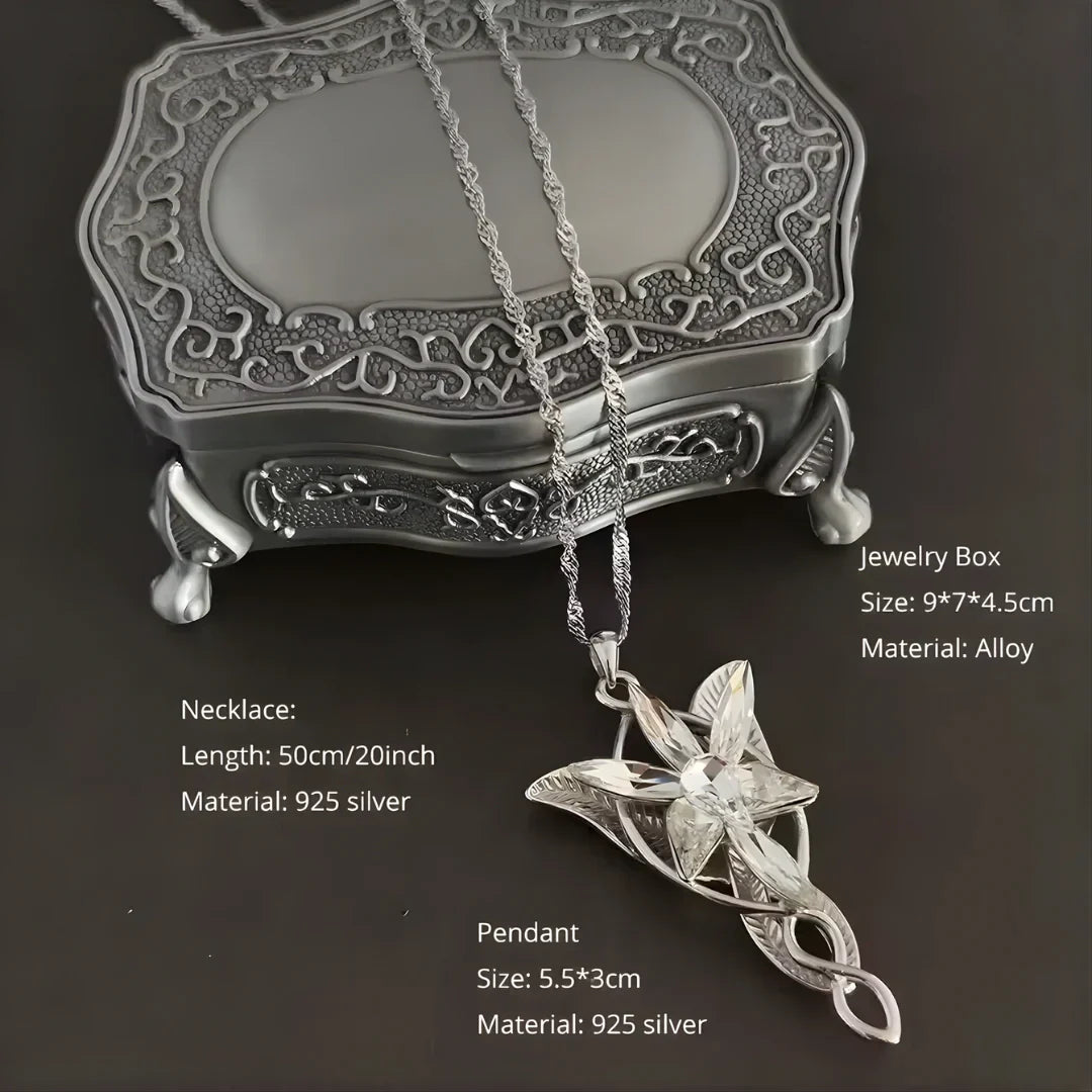 Elven Radiance Pendant Necklace – Premium Sterling Silver