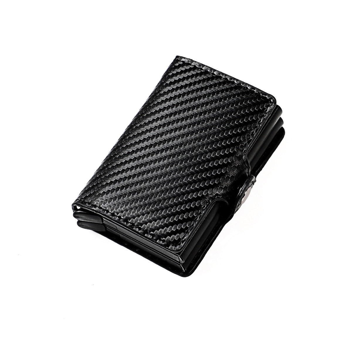 Slim Leather Wallet with RFID Protection and Pop-Up Card Holder