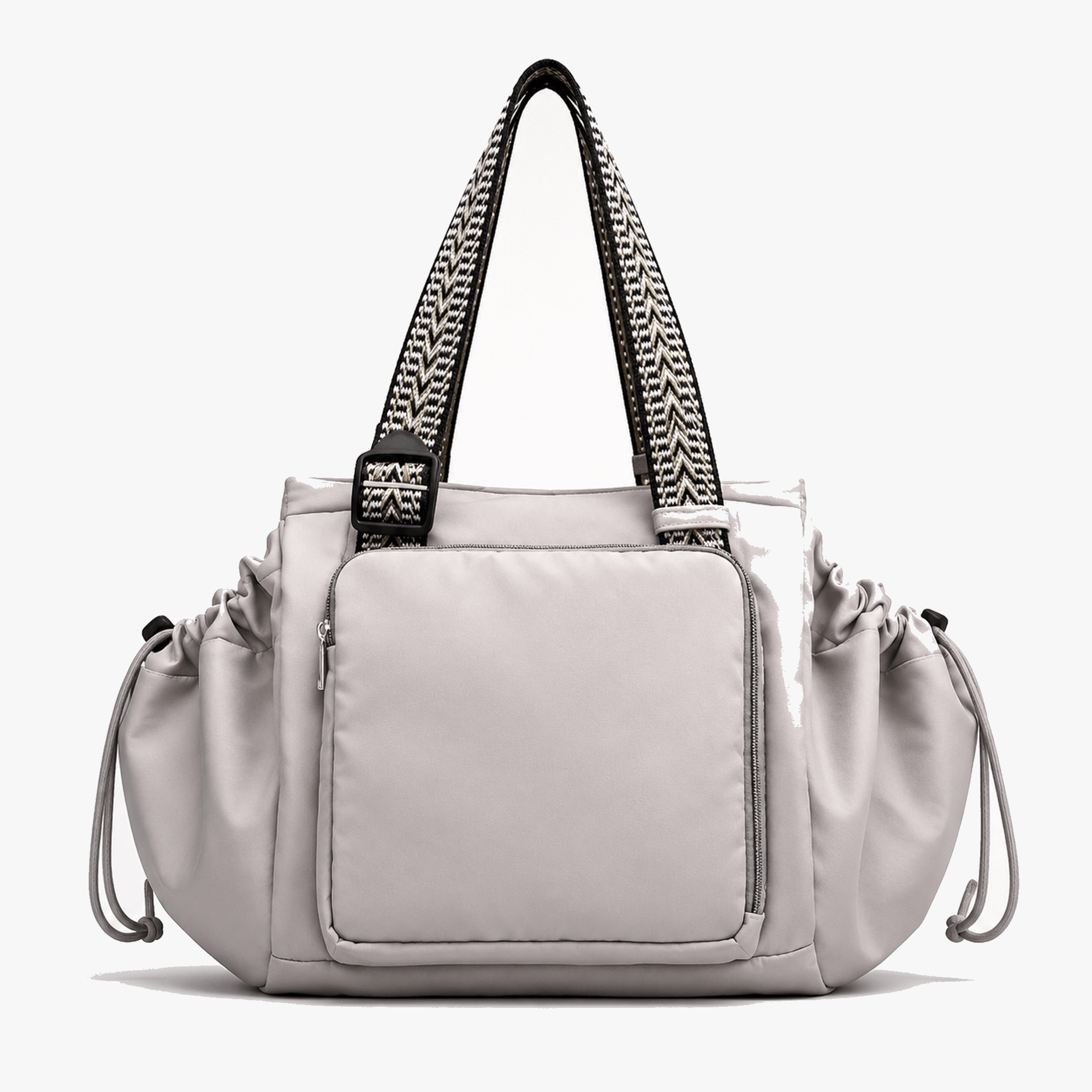 Lightweight Water-Resistant Tote Bag with 15 Pockets and Adjustable Straps