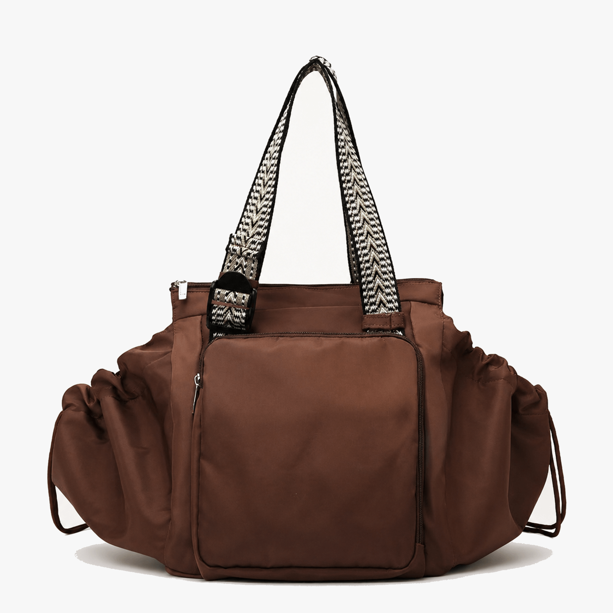 Lightweight Water-Resistant Tote Bag with 15 Pockets and Adjustable Straps
