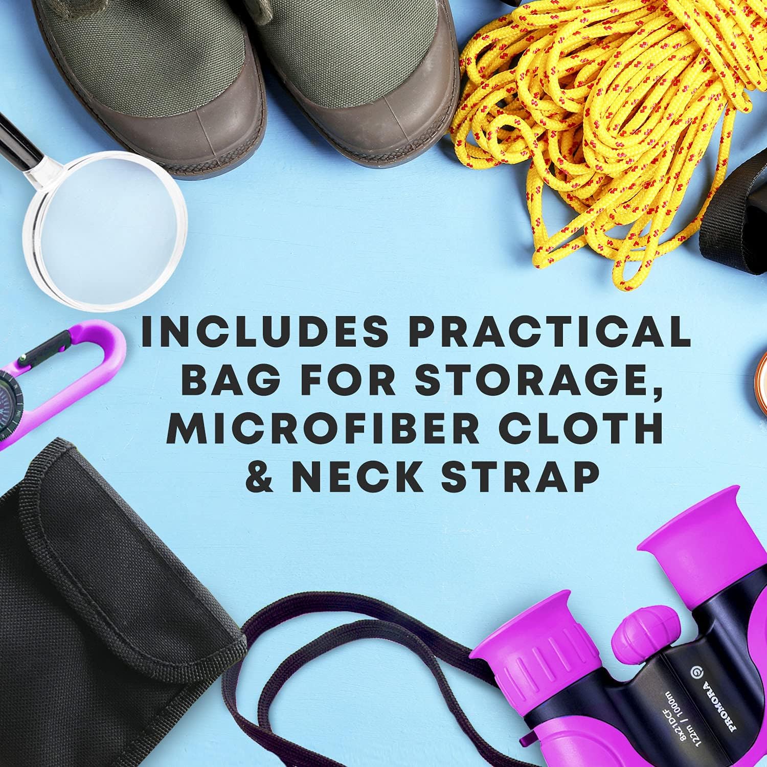 Kids Binoculars for Outdoor Use – 8x21 Magnification, Lightweight and Durable