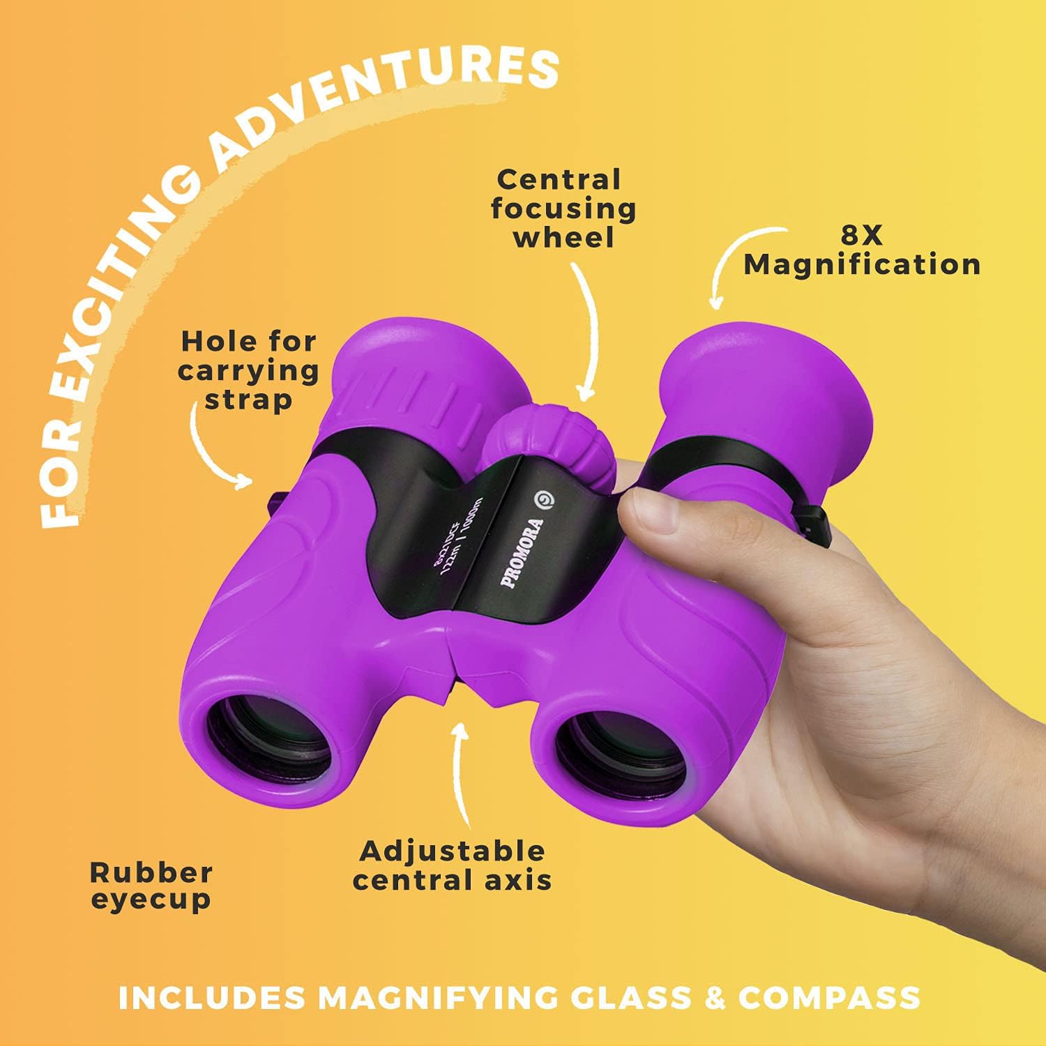 Kids Binoculars for Outdoor Use – 8x21 Magnification, Lightweight and Durable