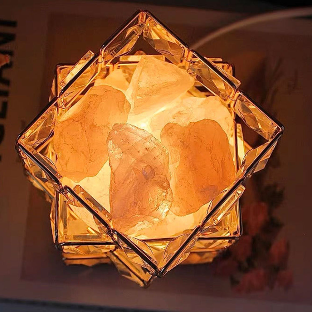 Sleek Square Crystal Table Lamp with Touch Control – Ideal for Any Room
