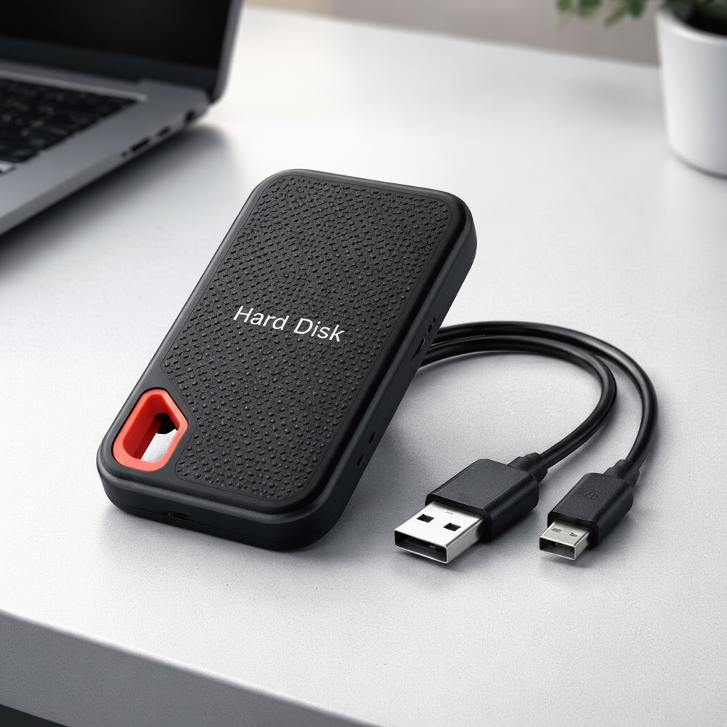 Ultra-Slim USB-C External Solid State Drive for Effortless Storage