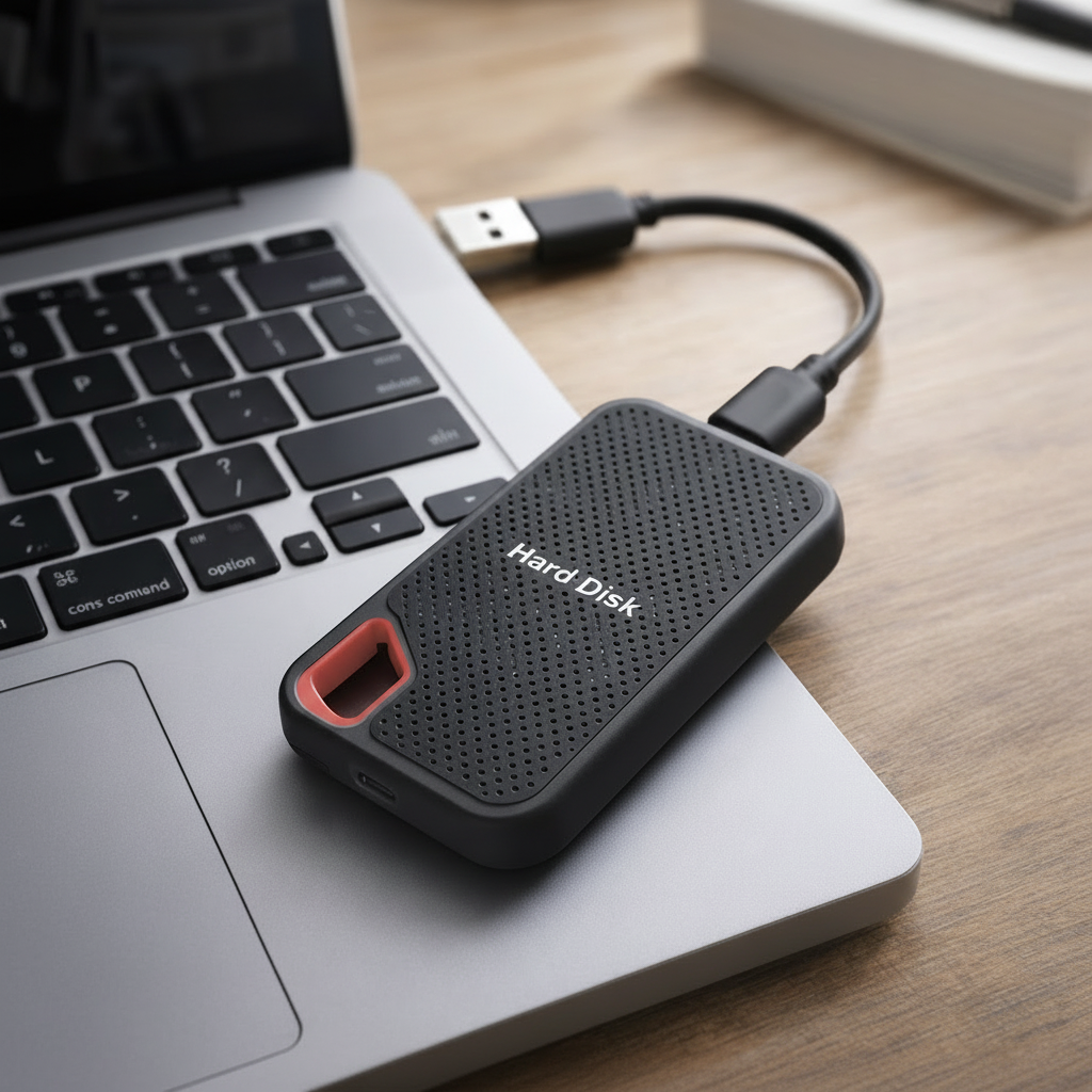 Ultra-Slim USB-C External Solid State Drive for Effortless Storage