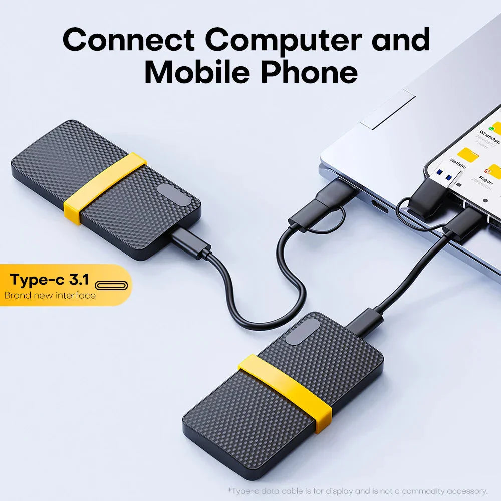 Ultra-Slim External SSD with USB 3.1 Type-C Connectivity