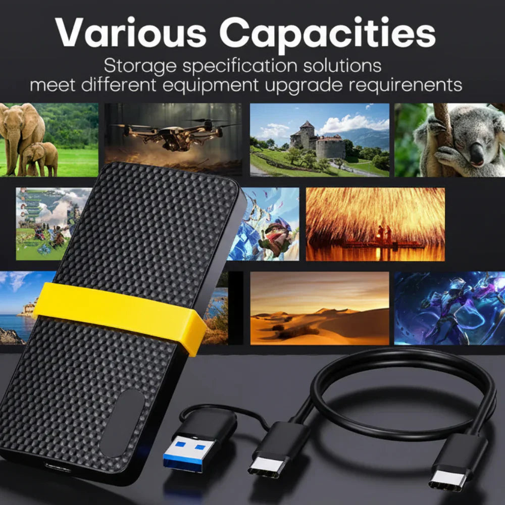 Ultra-Slim External SSD with USB 3.1 Type-C Connectivity