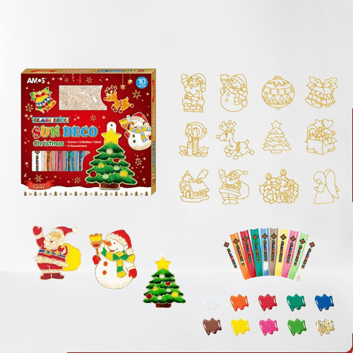 Festive Glass Art Kit for Engaging Holiday Creativity