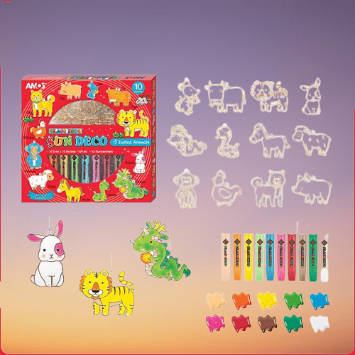 Festive Glass Art Kit for Engaging Holiday Creativity