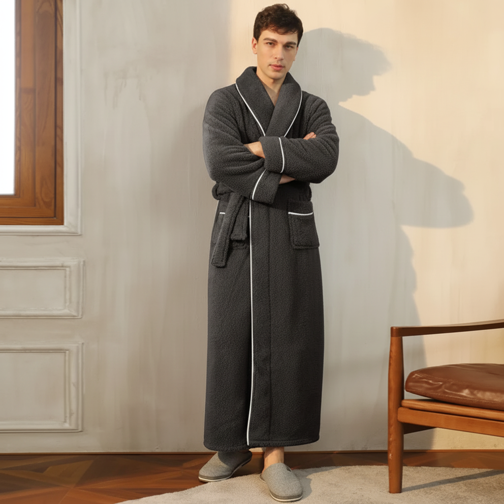 Snug Winter Robe with Full Sleeves for Ultimate Comfort