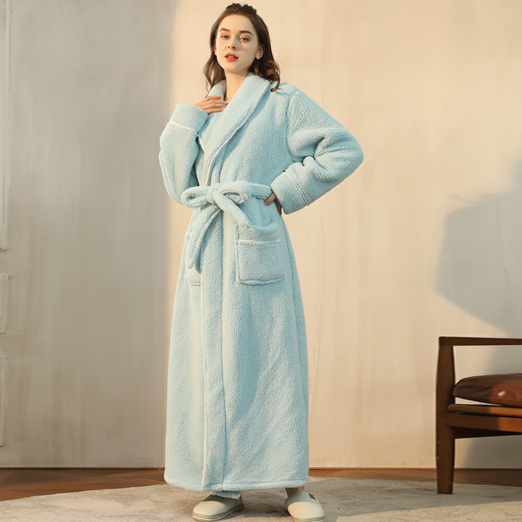 Snug Winter Robe with Full Sleeves for Ultimate Comfort