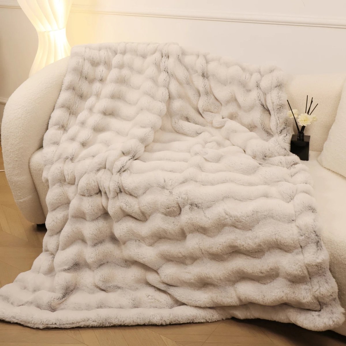 CozyNest Reversible Plush Fleece Blanket for Ultimate Comfort