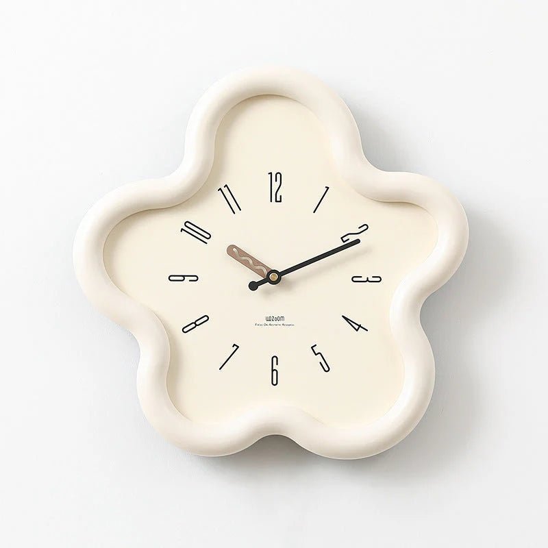 SerenityBloom 3D Floral Pendulum Wall Clock with Quiet Mechanism