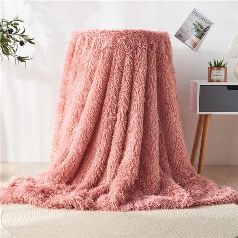 CozyNest Luxe Faux Fur Throw Blanket for Ultimate Comfort