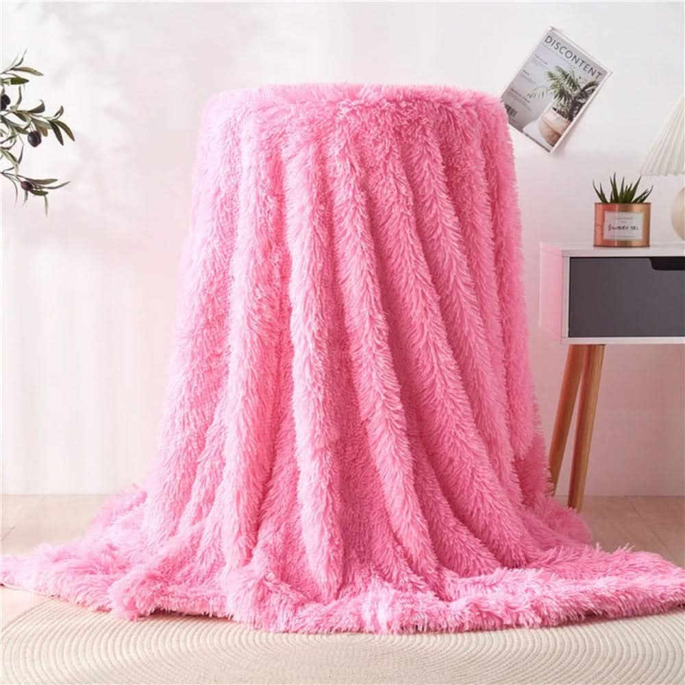 CozyNest Luxe Faux Fur Throw Blanket for Ultimate Comfort